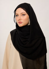 HOUSE OF MODEST-SİYAH ŞİFON ŞAL